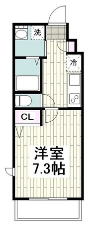 ミレネール中原B棟の物件間取画像